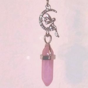 Pink Quartz Fairy Necklace